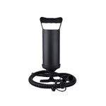 Pompa manuala pentru umflat obiecte gonflabile , colace , saltele , cu 3 adaptori pentru interconectare si furtun,