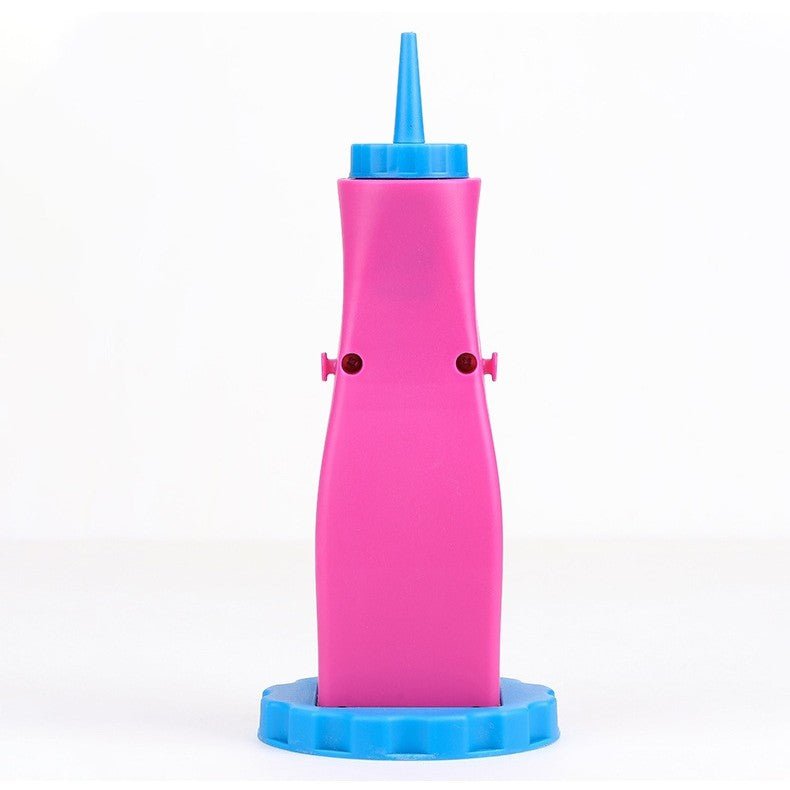 Pompa Electrica Pentru Umflat Baloane, din Plastic, cu Acumulator, Autonomie 3-4h, Portabila, Roz