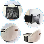 Port-Bebe Ergonomic Ajustabil cu Scaun, 3 Pozitii, Bumbac Respirabil, pentru Copii 0-3 Ani, 20 kg Maxim, 25 x 22 x 18
