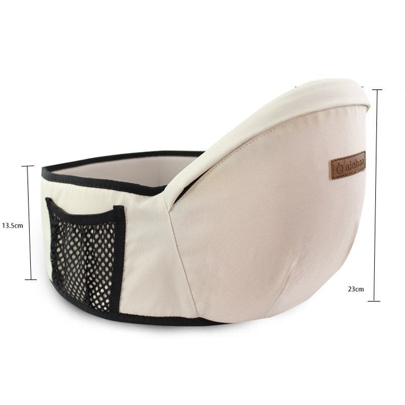 Port-Bebe Ergonomic Ajustabil cu Scaun, 3 Pozitii, Bumbac Respirabil, pentru Copii 0-3 Ani, 20 kg Maxim, 25 x 22 x 18