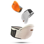 Port-Bebe Ergonomic Ajustabil cu Scaun, 3 Pozitii, Bumbac Respirabil, pentru Copii 0-3 Ani, 20 kg Maxim, 25 x 22 x 18