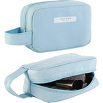 Portfard, Flippy, cu Maner, Material Impermeabil, pentru Cosmetice, 16 x 11 x 7 cm, Albastru