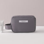 Portfard, Flippy, cu Maner, Material Impermeabil, pentru Cosmetice, 16 x 11 x 7 cm, Gri