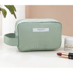 Portfard, Flippy, cu Maner, Material Impermeabil, pentru Cosmetice, 16 x 11 x 7 cm, Verde