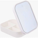 Portfard, Flippy, Geanta Cosmetice, cu Oglinda LED, 3 Moduri de Lumina, Incarcare USB, Baterie 1200 mAh, pentru