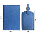 Portofel pentru Pasaport si Carduri, Flippy, 23x16 cm, 70g, din Piele PU, Suport Pix, Accesoriu Suport Eticheta,