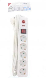 Prelungitor 5 prize 3m cu protectie cablu 3xg1.5mmp 16A 3500W IP20 Well