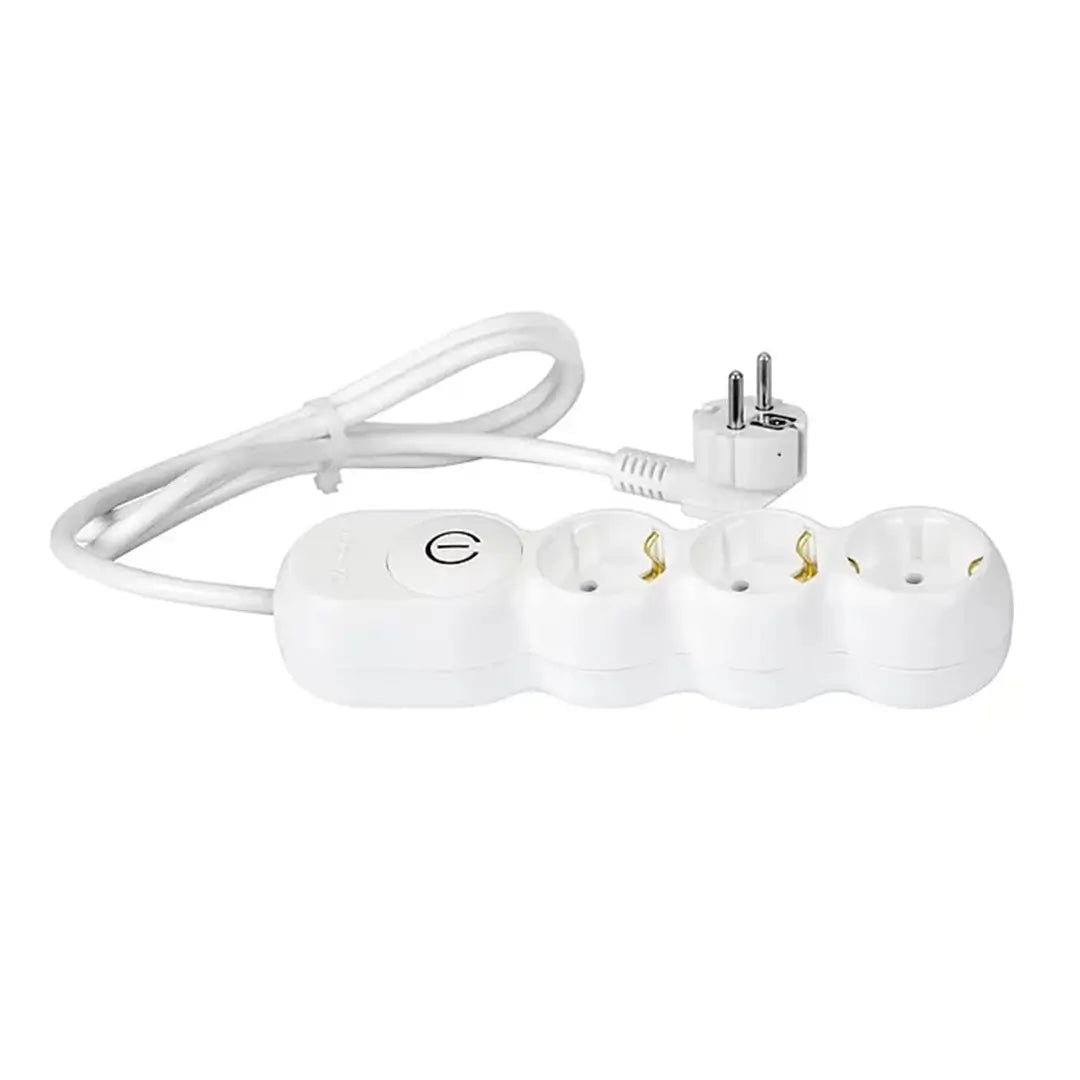 Prelungitor electric 3500W 3G1.5 alb 3 prize 3m cu intrerupator Wconn AL3115A03