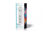 Prelungitor Smart WiFi 3 prize schuko 4x USB 1.8m 3680W 16A Nedis