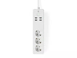 Prelungitor Smart WiFi 3 prize schuko 4x USB 1.8m 3680W 16A Nedis