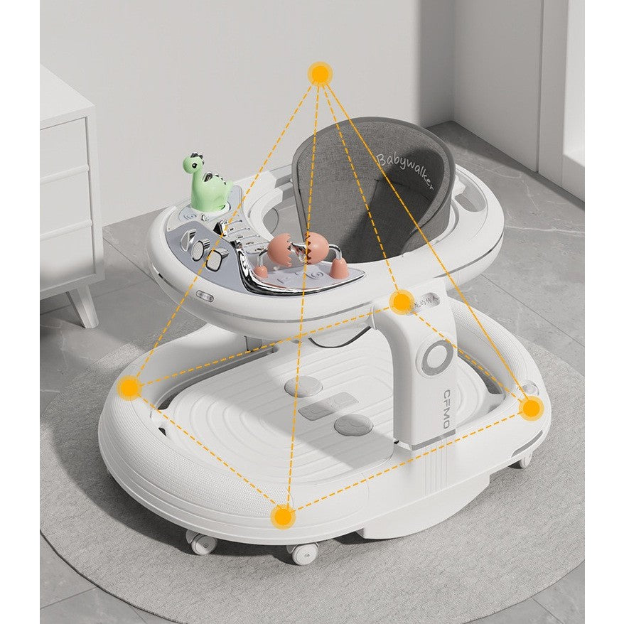 Premergator 4in1, Flippy, Antemergator, Balansoar, Scaun de Masa, Functie Muzicala, din ABS, Roti Universale, Inaltime