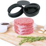 Presa dubla pentru hamburgeri 2 in 1, forma si presa, doua dimensiuni, cu maner, usor de curatat si folosit, material