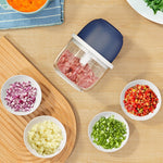 Tocator Electric pentru Bucatarie, Flippy, Model Presa Electrica pentru Legume Fructe Carne Umpluturi Sosuri, Otel