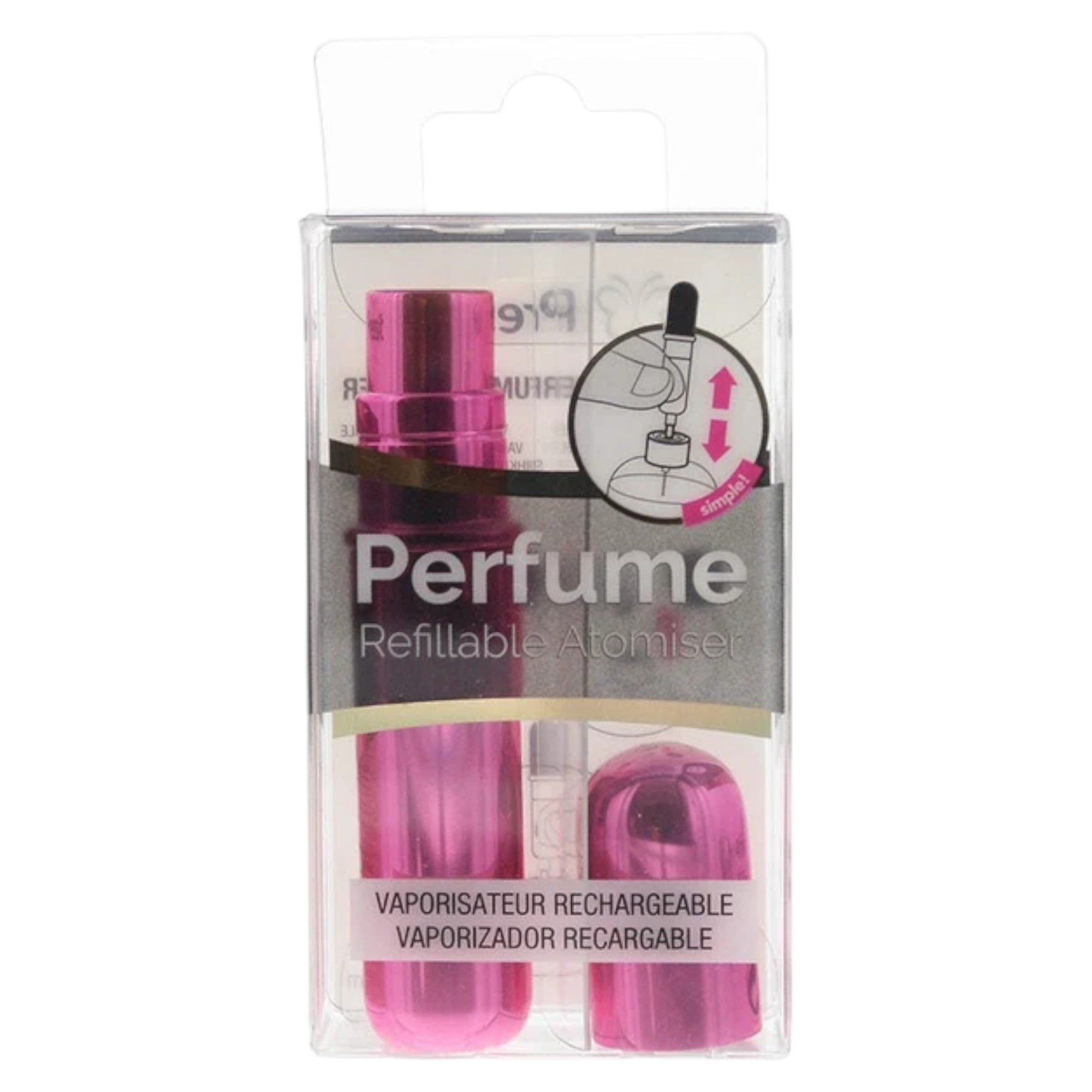 Pressit, Hot Pink, Carcasă atomizor reîncărcabilă, Roz aprins