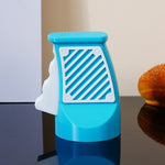 Desfacator Doze, Flippy, din ABS, 10.7 x 8 cm, Manual, Albastru Deschis/Alb