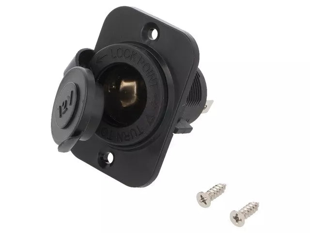 Priza panou soclu bricheta auto x1 12V DC 20A SCI A13-142AP-BB3