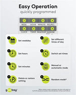 Priza programabila digitala pentru interior 3680W, Goobay 64900