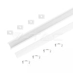 Profil aluminiu pentru banda LED 2m 17.4mm x 12.1mm mat V-TAC