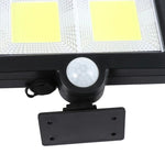 Lampa solara Flippy cu senzor de miscare, 108 COB LED, 2 grile, ip65, negru