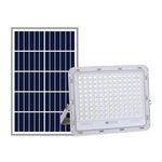 Proiector LED cu Panou Solar Flippy, Senzor de lumina Waterproof, 100W, 23x18 cm, suport U inclus, panou afisaj nivel