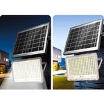 Proiector LED cu Panou Solar Flippy, Senzor de lumina Waterproof, 200W, 29x23 cm, suport U inclus, panou afisaj nivel