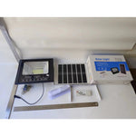 Proiector LED/Lampa solara de exterior Flippy, 22 cm x 27 cm, Rezistent la Apa IP67, cu Panou Solar, 220LED SMD, 100W,