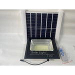 Proiector LED SMD 300W cu incarcare solara Flippy, panou solar, cu telecomanda, suport prindere, material ABS, 18AH,