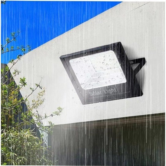 Proiector LED/Lampa solara de exterior Flippy, 22 cm x 27 cm, Rezistent la Apa IP67, cu Panou Solar, 220LED SMD, 100W,