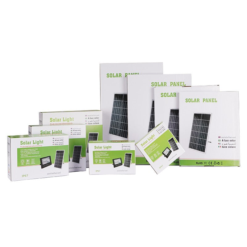 Proiector LED/Lampa solara de exterior Flippy, 22 cm x 27 cm, Rezistent la Apa IP67, cu Panou Solar, 248 LED SMD, 150