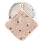 Prosop Absorbant, Flippy, din Bumbac, 25 x 25 cm, Model Ursuleti, cu Agatatoare, Crem