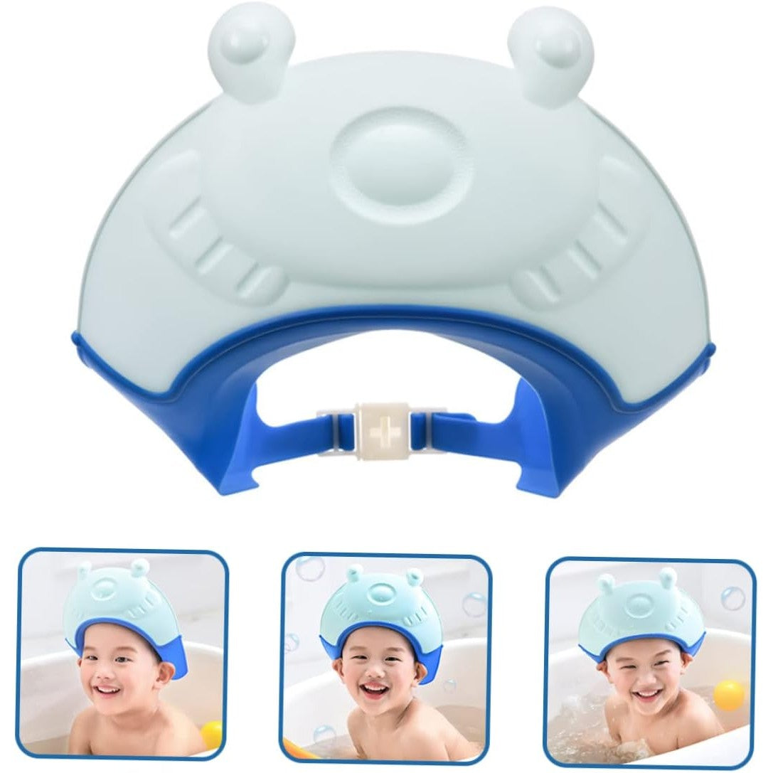 Viziera de Protectie Baie Pentru Copii, Fippy, Model Broasca, Dimensiune ajustabila, Durabil, Usor de curatat,