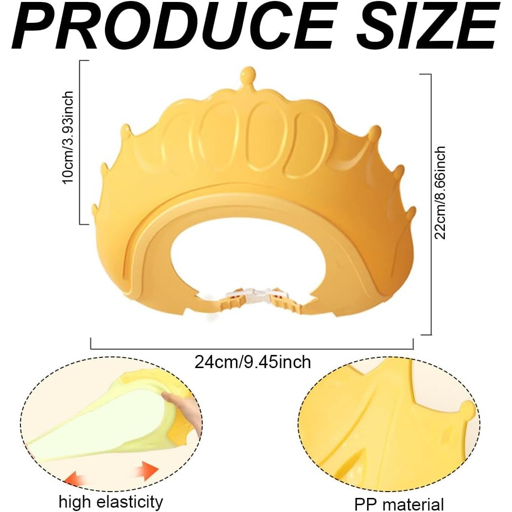 Viziera de Protectie Baie Pentru Copii, Fippy, Model Coronita, Dimensiune ajustabila, Durabil, Usor de curatat,