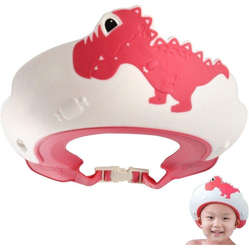 Viziera de Protectie Baie Pentru Copii, Fippy, Model Dinozaur, Dimensiune ajustabila, Durabil, Usor de curatat,