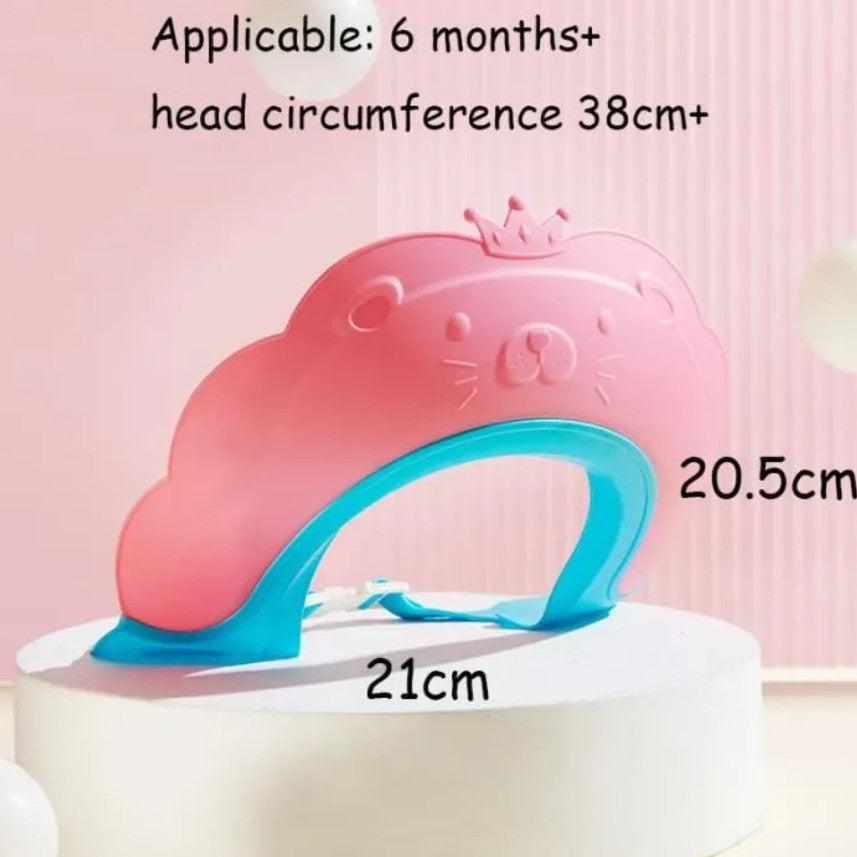 Viziera de Protectie Baie Pentru Copii, Fippy, Model Coronita Leu, Dimensiune ajustabila, Durabil, Usor de curatat,
