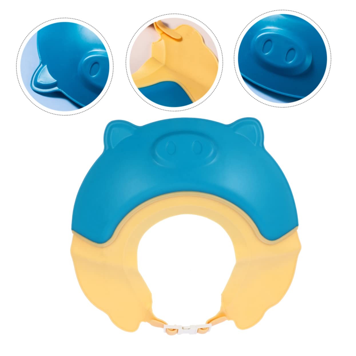 Viziera de Protectie Baie Pentru Copii, Fippy, Model Purcelus, Dimensiune ajustabila, Durabil, Usor de curatat,