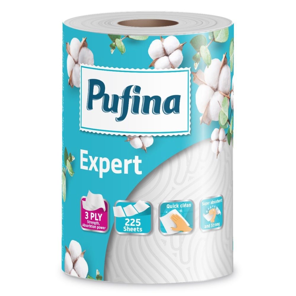 Prosop de Bucatarie, PUFINA, Expert, 3 Straturi, 50 m