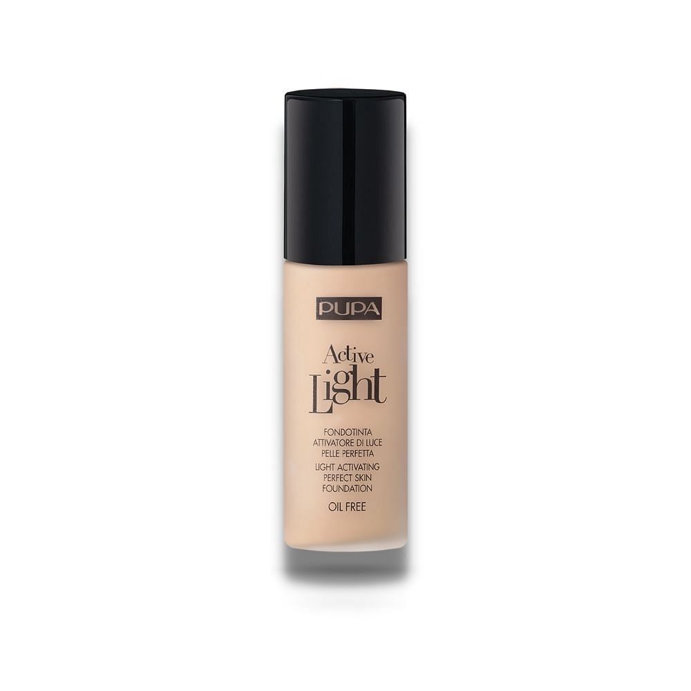 Pupa, Active-Light, Fără ulei, Iluminând, Fond de ten lichid, 51, Maro nisipiu, 30 ml - Olmarkt