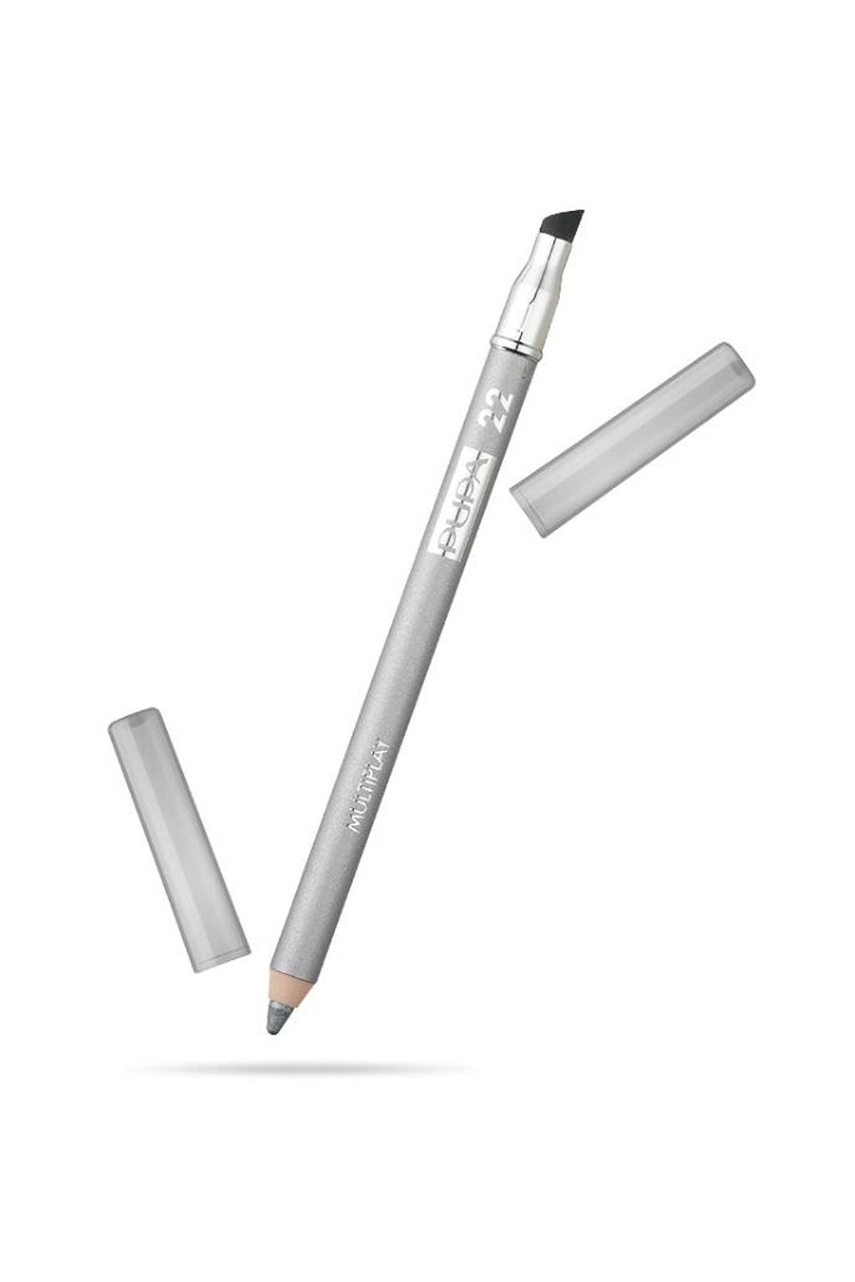 Pupa, Multiplay, Cu două capete, Fard de ochi & Creion kajal 2-în-1, 22, Argint pur, 1.2 g - Olmarkt