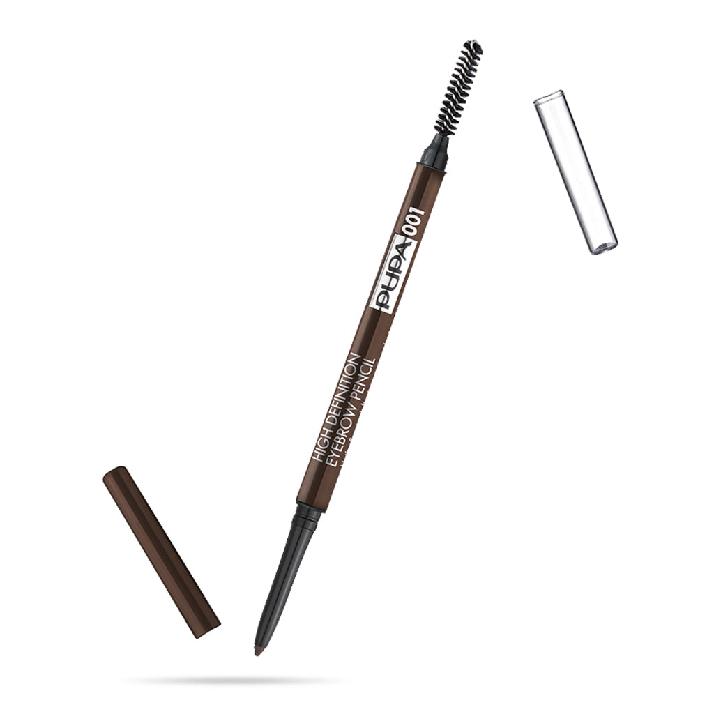 Pupa, Pupa, Definitor, Definiție înaltă, Creion pentru sprâncene cu cremă și perie 2-în-1, 001, 0.9 g - Olmarkt