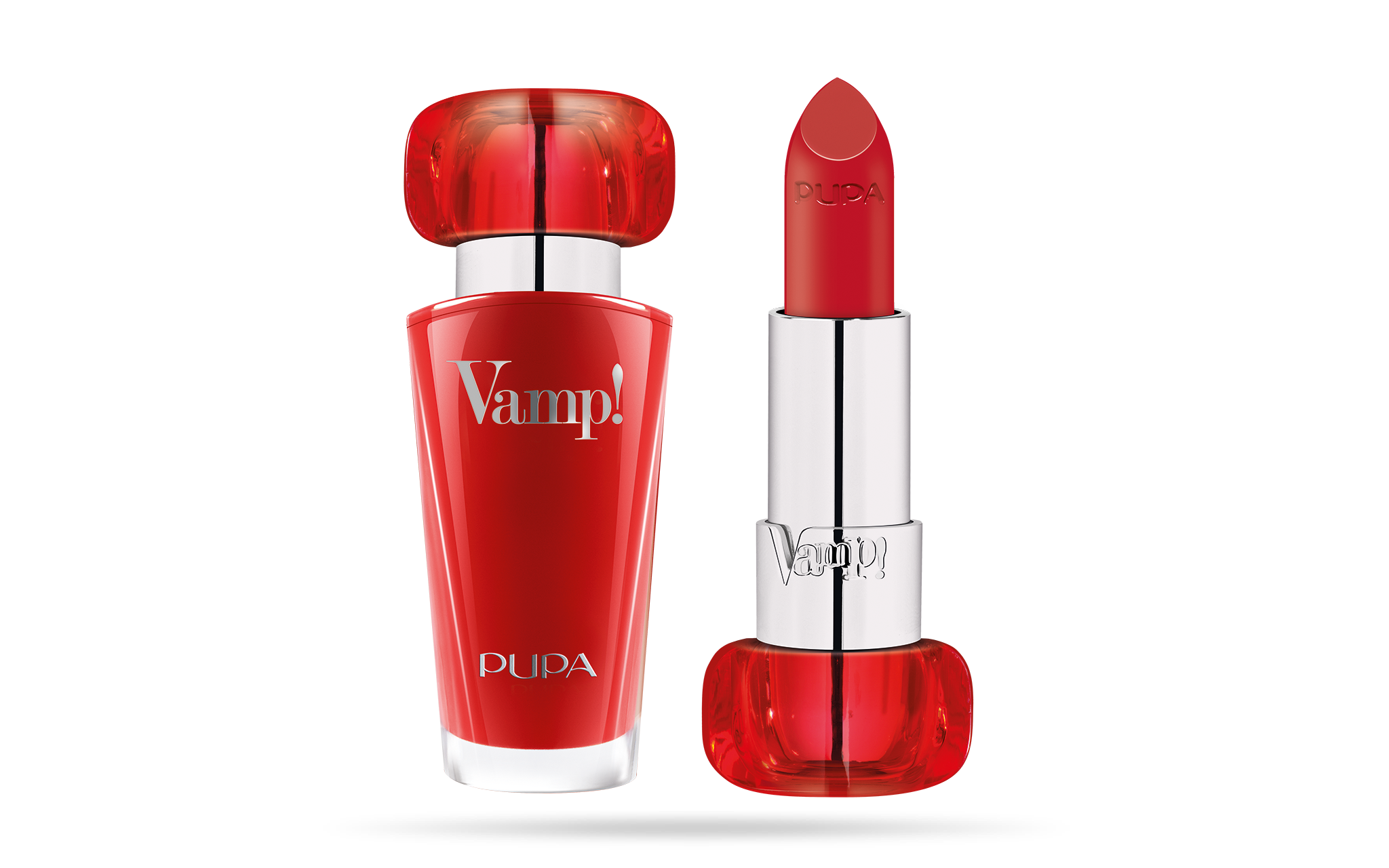 Pupa, Vamp!, Fără parabeni, Volum, Ruj cremos, 303, Roșu iconic, 3.5 g - Olmarkt
