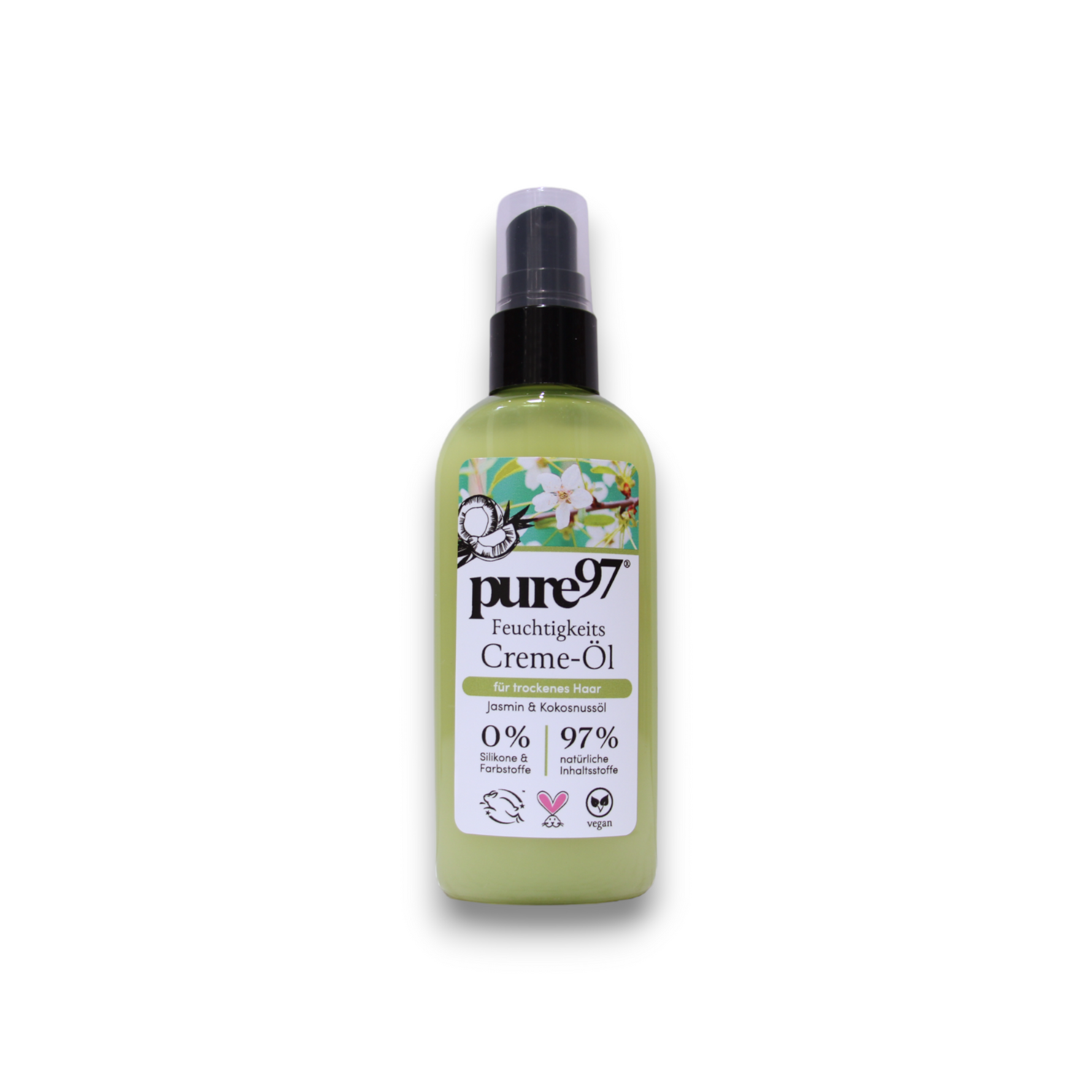 Pure97, Jasmin & Kokosnuss, Tratament cu cremă pentru păr, Pentru protecție termică, 100 ml - Olmarkt