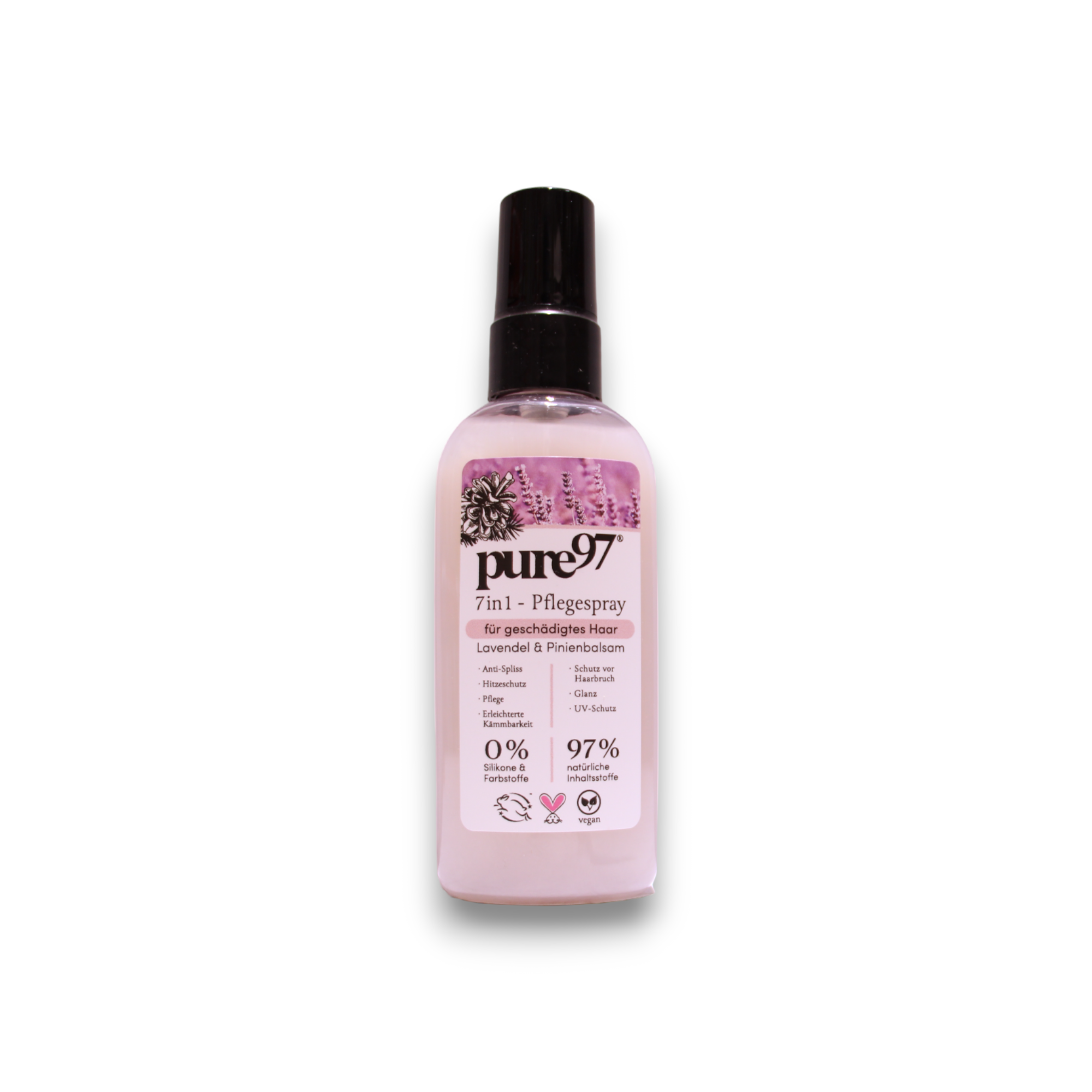 Pure97, Lavendel & Pinien, Tratament cu cremă fără clătire pentru păr, Pentru hidratare, 100 ml - Olmarkt
