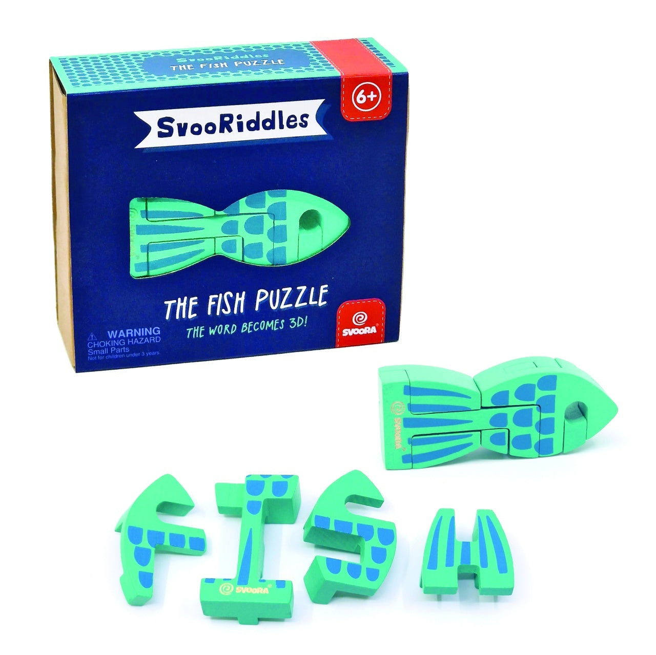 Puzzle 3D din lemn Peste, Svoora