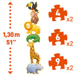 Puzzle progresiv Animale salbatice, Djeco