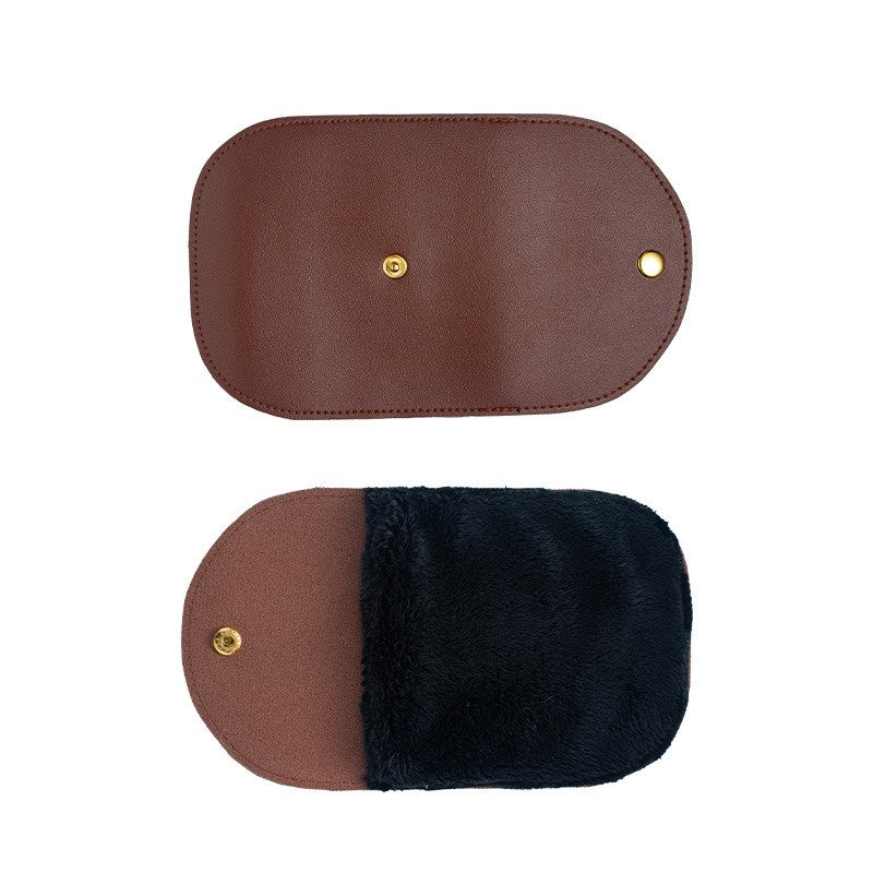 Manusa de Lustruit Pantofii, Flippy, din PVC, 18.2 x 12 x 10.8 cm, Imitatie de Lana, Maro