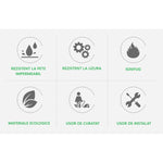 Set 36 Placi Autoadezive pentru Pardoseala, Flippy, din PVC, Impermeabil, Ignifug, Usor de Curatat, Dimensiune Placa