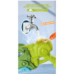 Set 2x Pistol cu Apa pentru Copii, Rezervor, Pentru Piscina/Plaja, Flippy, 6ani+, Tiranozaur, Roz + Verde,660 ML