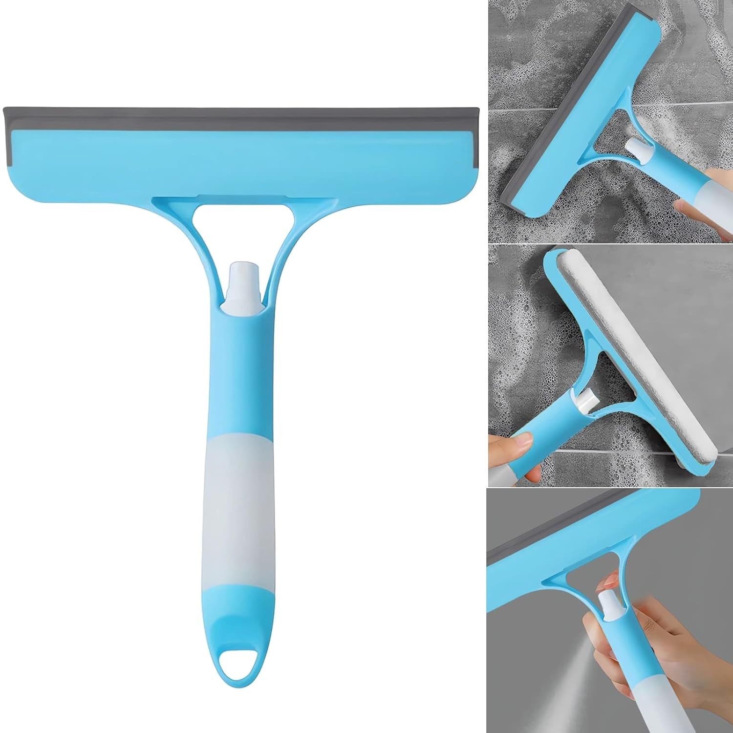 Racleta de Curatare 3 in 1, Flippy, Multifunctional, Pentru Casa si Masina, Pulverizator de Spray, Racleta din Silicon