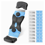 Racleta Multifunctionala pentru Curatare Sticla si Ceramica, Flippy, Design Ergonomic, Maner Anti-alunecare, Include 20