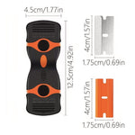 Racleta Multifunctionala pentru Curatare Sticla si Ceramica, Flippy, Design Ergonomic, Maner Anti-alunecare, Include 20